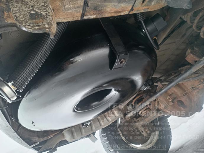 Газифицировали шестицилиндровый внедорожник Kia Sorento (Киа Соренто) 2005 г.в., 3.4 л., 195 л.с., пробег 188 150 км., ГБО ОМВЛ.